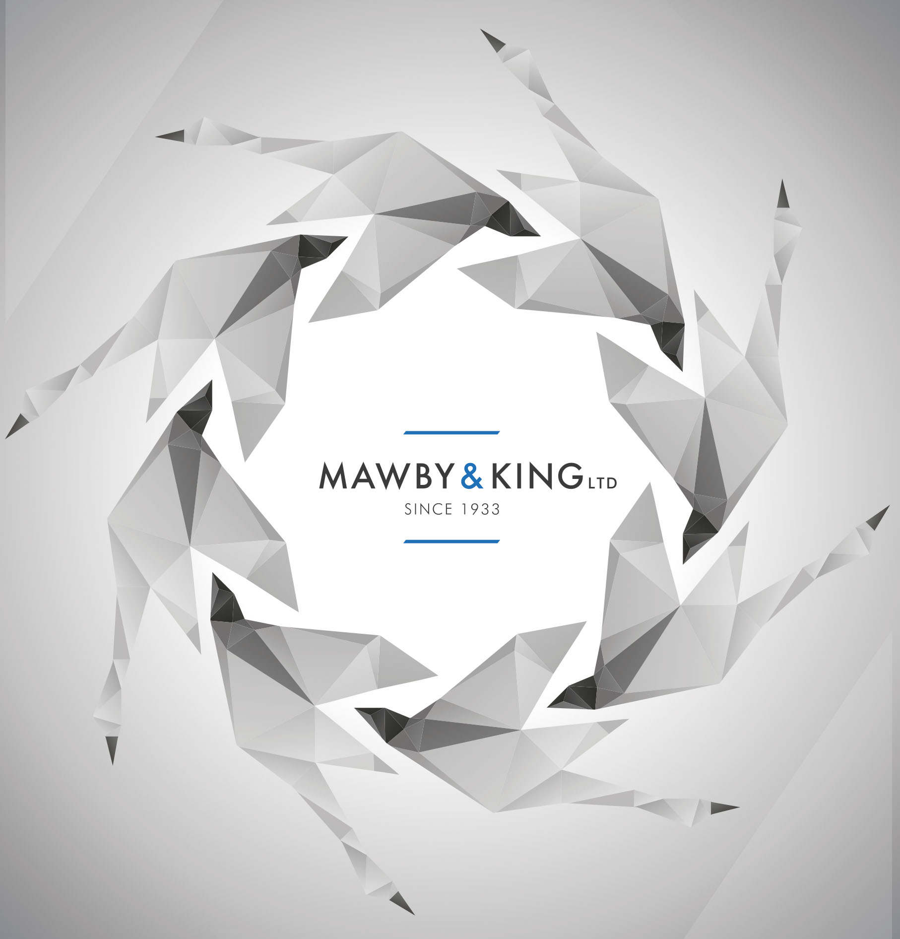 Mawby & King Ltd geometric crystal logo
